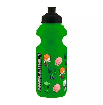 Minecraft Vattenflaska/Sportflaska fr Barn 350ml Grn